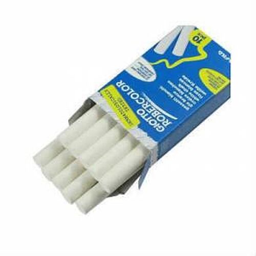 Robercolor 5387 00 Yuvarlak Tozsuz Tebeşir Beyaz 10’lu - 1