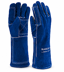 Rock Safety BLAZECAT-A-GA Kaynakçı Eldiveni – Kevlar Dikişli Isıya Dayanıklı Deri Eldiven - Rock Safety