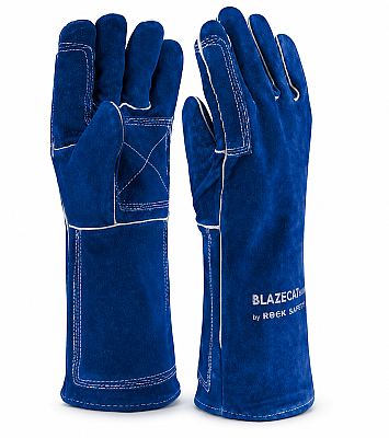Rock Safety BLAZECAT-A-GA Kaynakçı Eldiveni – Kevlar Dikişli Isıya Dayanıklı Deri Eldiven - 1