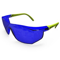 S-400 Standart Koruyucu Gözlük Mavi Antifog Buğulanmaz - 1