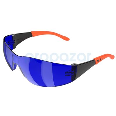 S-500 Dinamik Koruyucu Gözlük Mavi Antifoglu Buğulanmaz - 1