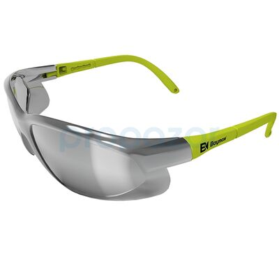 S-900 Curved Koruyucu Gözlük Buğulanmaz Antifoglu Gümüş Aynalı - 1