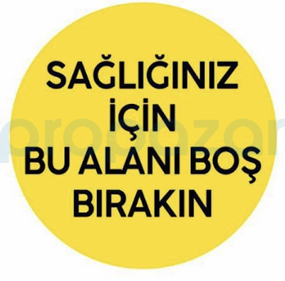 Sağlığınız İçin Bu Alanı Boş Bırakın Yapıştırma Sticker - 1