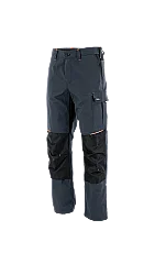 Sara Workwear Posejdon New Çok Cepli İş Pantolonu Gri Floresan Turuncu - Sara Workvear