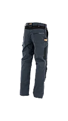 Sara Workwear Posejdon New Çok Cepli İş Pantolonu Gri Floresan Turuncu - 2