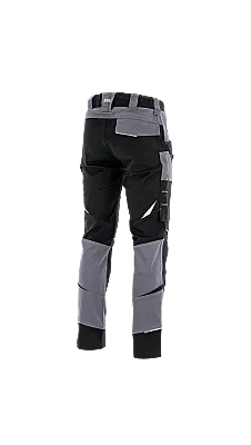Sara Workwear Cottonflex 124 Teknik İş Pantolonu Gri Siyah - 2