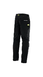 Sara Workwear Posejdon New 30 Çok Cepli İş Pantolonu Siyah Fosforlu Yeşil - 2