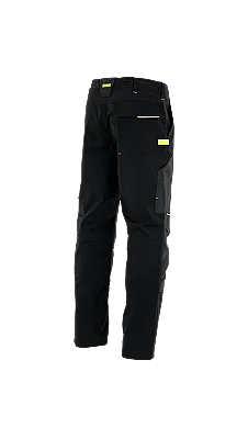 Sara Workwear Posejdon New 30 Çok Cepli İş Pantolonu Siyah Fosforlu Yeşil - 2