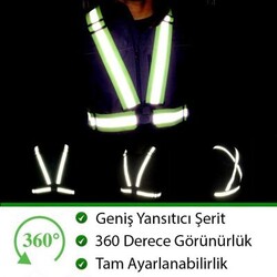 MyForm 15160 OLYMPUS Yüksek Görünürlüklü Elastik İkaz Yeleği Sarı - 2