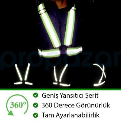 MyForm 15160 OLYMPUS Yüksek Görünürlüklü Elastik İkaz Yeleği Sarı - 2
