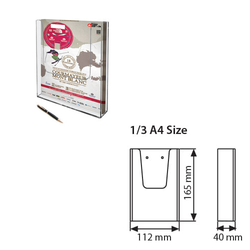 Snapper Duvar Tipi Broşürlük 1:3 A4 UMSD006000X1400 - 2