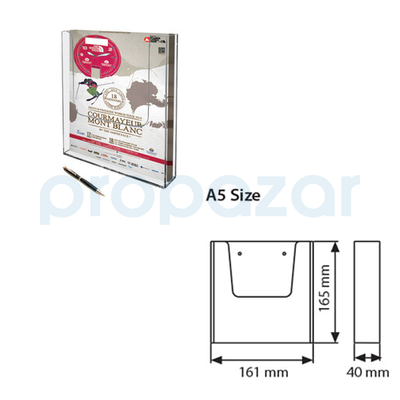 Snapper A5 Duvar Tipi Şeffaf Broşürlük Föylük 15x21 cm - UMSD007000X1400 - 2