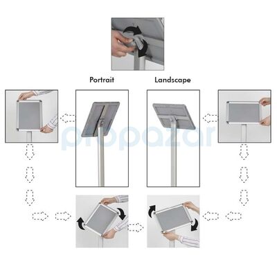 Snapper Menü Panoları Rondo Köşe Yatay-Dikey Menuboard A4 - UDMB1N00A4X5003 - 5