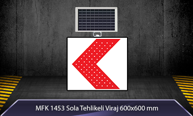 Sola Tehlikeli Viraj Akülü Solar Levha MFK9626 - 1
