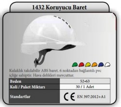 Starline 1432 BL Koruyucu Baret Manuel - 1