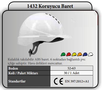 kuStarline 1432 BL Koruyucu Baret Manuel - 1