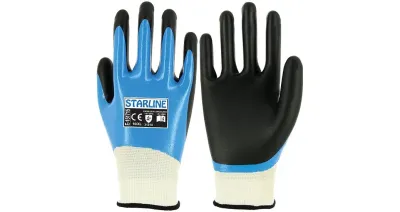 Starline 151715 Çift Nitril Kaplı Yağ Geçirmez İş Eldiveni - 1