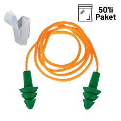 Starline 1707-T Tekstil İpli Kulak Tıkacı 50li Paket - 1