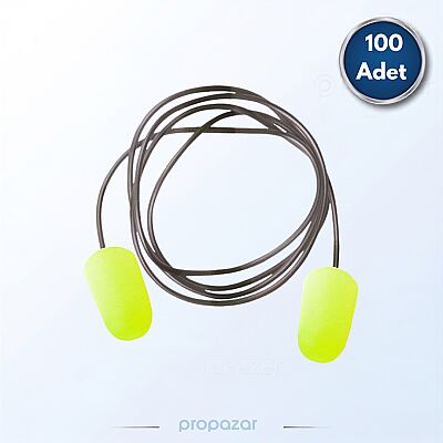 Starline 2306-C PVC İpli Kulak Tıkacı 30dB - 100lü Paket - 1