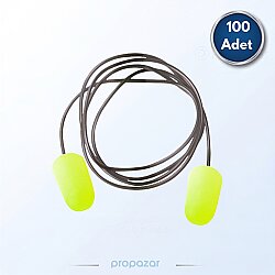 Starline 2306-C PVC İpli Kulak Tıkacı 30dB - 100lü Paket - Starline İş Güvenliği Ürünleri