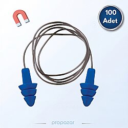 Starline 2306D-C İpli Kulak Tıkacı 30dB Detectable - 100lü Paket - 1