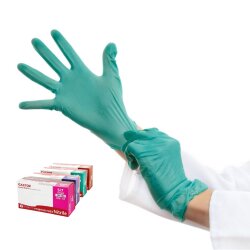 Castor CN-500 Pudrasız Nitril Eldiven Tek Kullanımlık Yeşil - Starline