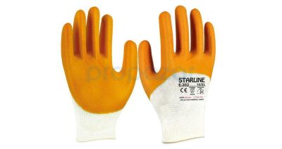 Starline E-202 3/4 Kaplama Sarı Nitril Eldiven - 12li Paket - 2