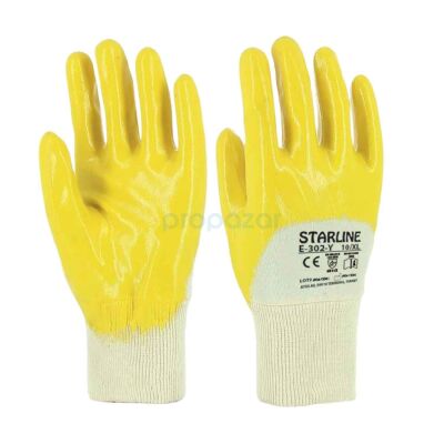 Starline E-302-Y Sarı Nitril Eldiven - 12li Paket - 2