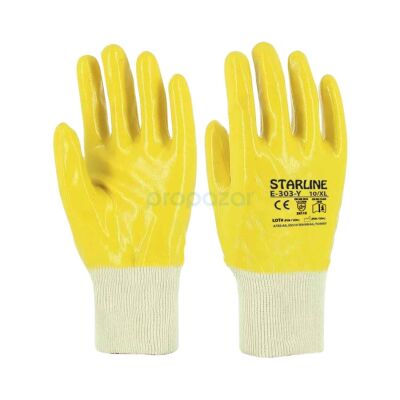 Starline E-303-Y Sarı Nitril Eldiven - 12li Paket - 2