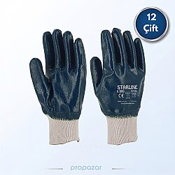 Starline E-380 Tam Kaplı Nitril İş Eldiveni - 12li Paket - Starline İş Güvenliği Ürünleri