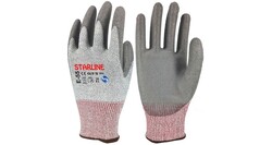 Starline E-55 Gri PU Kaplı C Seviye Kesilme Dirençli İş Eldiveni - Starline İş Güvenliği Ürünleri