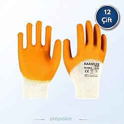 Starline KF-999 Y Sarı Nitril İş Eldiveni 12’li Paket | Güçlü Kavrama & Dayanıklılık - Starline