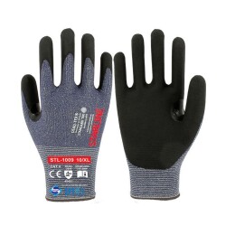 Starline STL-1009 CUT5 Köpük Nitril Eldiven | Kesilmeye Dirençli Yarım Kaplı - Starline İş Güvenliği Ürünleri