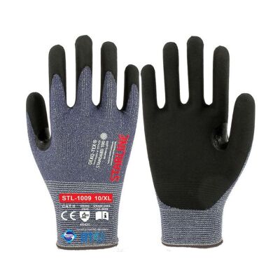 Starline STL-1009 CUT5 Köpük Nitril Eldiven | Kesilmeye Dirençli Yarım Kaplı - 1