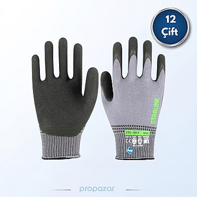 Starline STL-1017 Dokunmatik Ekran Nitril İş Eldiveni - 12li Paket - 1