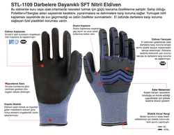 Starline STL-1109 Darbelere Dayanıklı SFT Nitril Eldiven - 2
