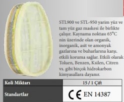 Starline STL-910 ABEK Gaz Filtresi - Starline İş Güvenliği Ürünleri