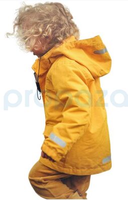 T-rain PCY-3010 PU Çocuk Yağmurluk Fosforlu Sarı - 1