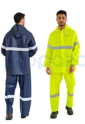 T-rain RBT-1300 Reflektörlü Kapüşonlu Takım Fosforlu Sarı - 3