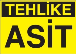 Tehlike Asit Levhası - Tabelası - Propazar