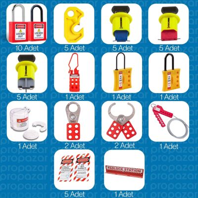Temel EKED LOTO Etiketleme Kilitleme Seti Paket-2 - 2