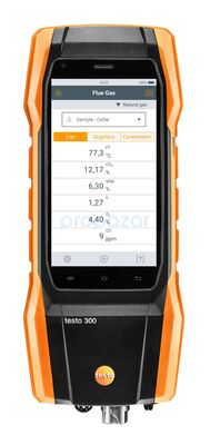 Testo 300 uzun ömürlü set 1 yazıcılı - Baca Gazı Analizörü (O2, CO 4,000 ppm'e kadar, NO - sonradan takılabilir) - 2