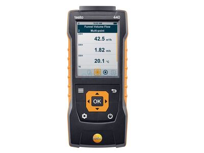 Testo 440 - Hava Hızı ve İç Hava Kalitesi Ölçüm Cihazı - 1