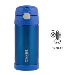 Thermos F401 Funtainer SS Çocuk Pipetli Termos 0.355L 108674 Blue BL - 5010576086747 - 1