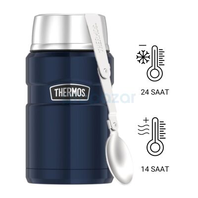 Thermos SK3021 Paslanmaz King Yemek Termosu 0.71L SK3021MB Midnight Blue - 5010576619174 - 1