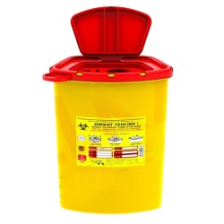 Tıbbi Atık Kutusu 1.3lt Köşeli - TA00130 - Telkar Tıbbi Atık Kutusu