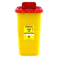 Tıbbi Atık Kutusu 60lt Köşeli - TA0600K - Telkar Tıbbi Atık Kutusu