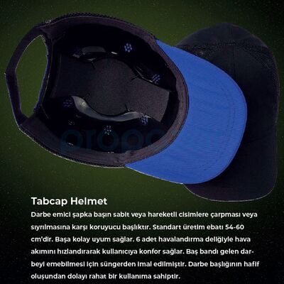 Topcap Darbe Emici Şapka Baret - Yazlık BX-6020 - 1