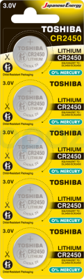 TOSHIBA CR 2450 LITHIUM 5Lİ PİL - 1