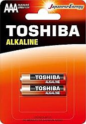 Toshiba LR03 Kartela Alkalin İnce Kalem Pil AAA – 2’li Paket - Toshiba Piller